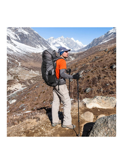 Рюкзак Naturehike Rock Series NH19BP095 60-65 л с рамой Hiking, Climbing, Trekking and Travelling Black, 6927595746370