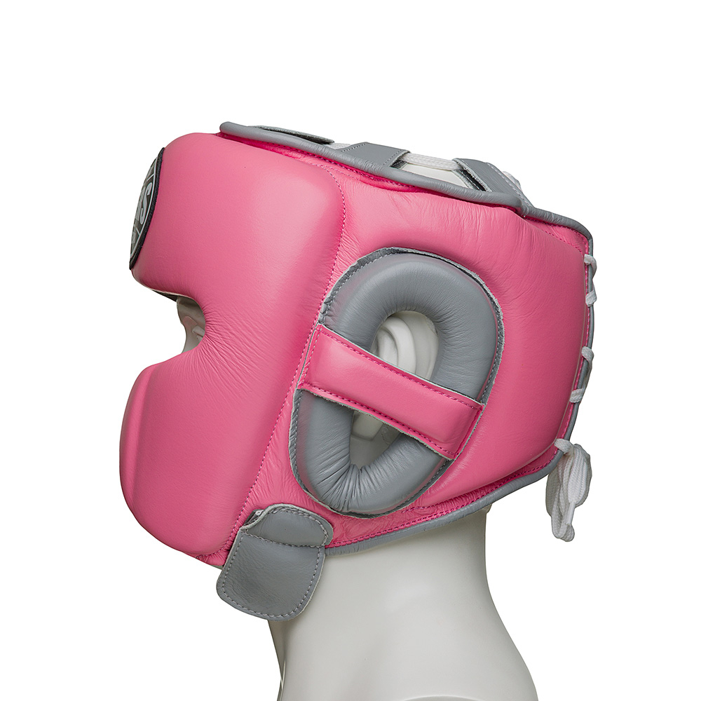 Шлем боксерский LEADERS MEX FANCY PNK/GR розовый/серый