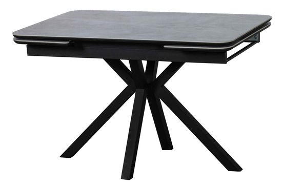 стол OCTARIN 120 Grey Stone Matt / Опора Черная