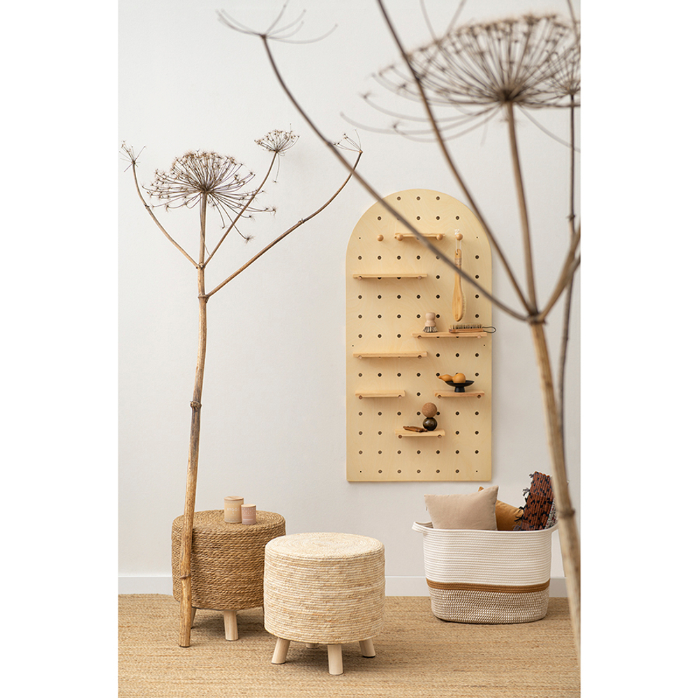 Корзина для хранения Bergenson Bjorn Kerit 45х35.5см белая/бежевая