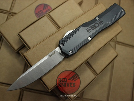 Нож Kershaw Livewire 9000 - серая рукоять, клинок сатин , 50 лет