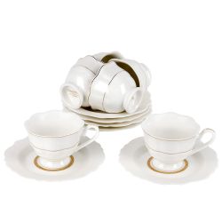 Набор кофейный 12пр. "White chic" (6 персон) v=90мл (подарочная упаковка)