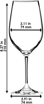 Набор из 4-х бокалов для вина Riesling Grand Cru/Zinfandel 400 мл Vinum Riedel