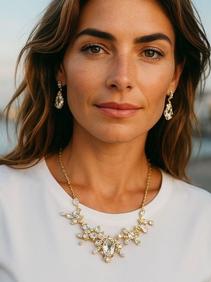 Комплект бижутерии Летто Алмаз