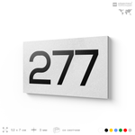 Номер на дверь 277, табличка на дверь для офиса, квартиры, кабинета, аудитории, склада, белая 120х70 мм, Айдентика Технолоджи