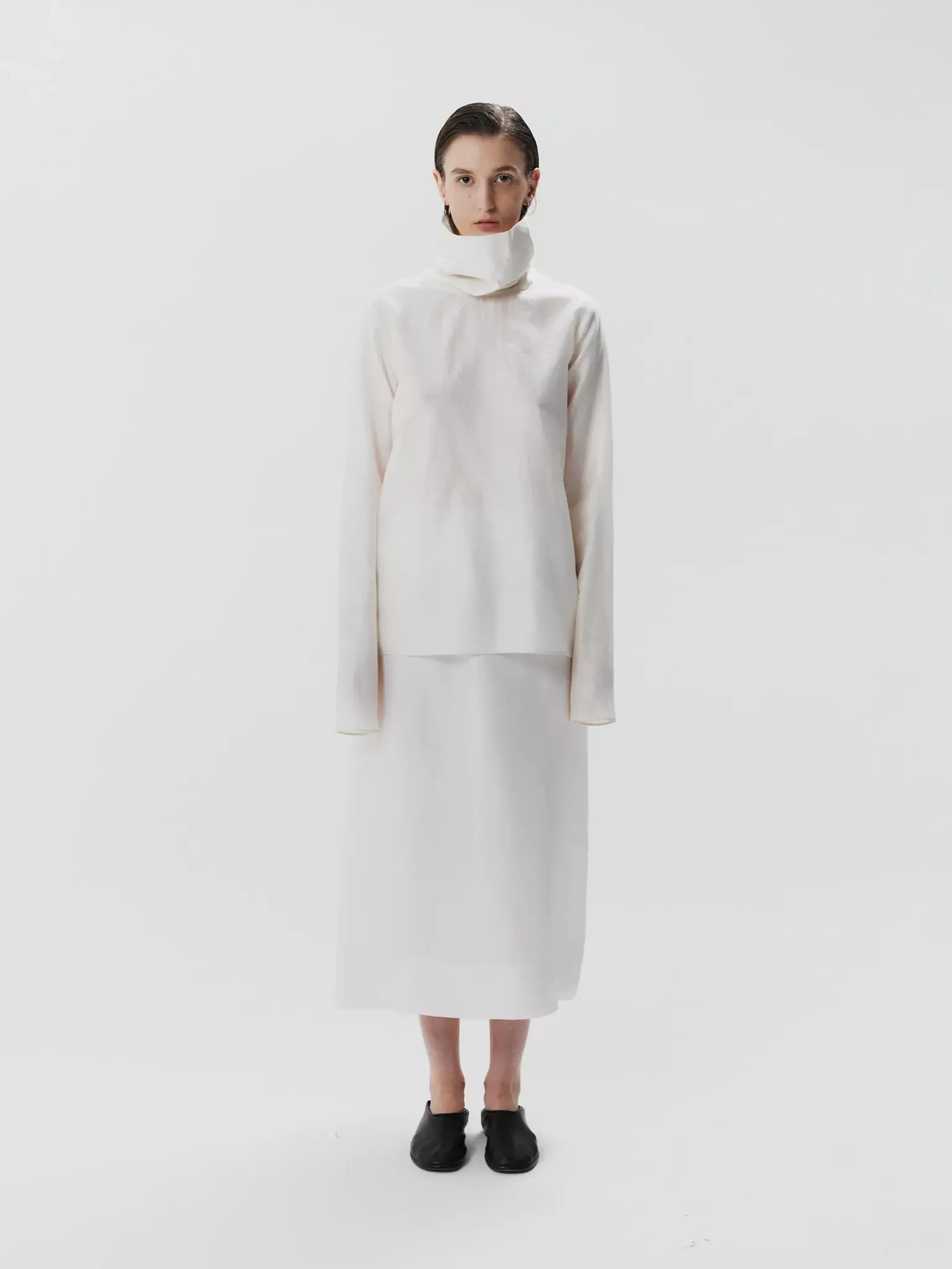 Юбка шелковая milk