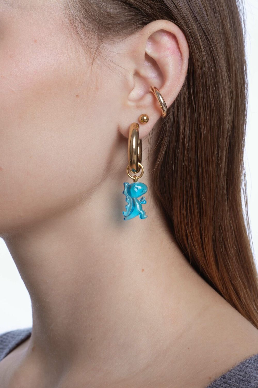 Подвеска Динозавр из смолы