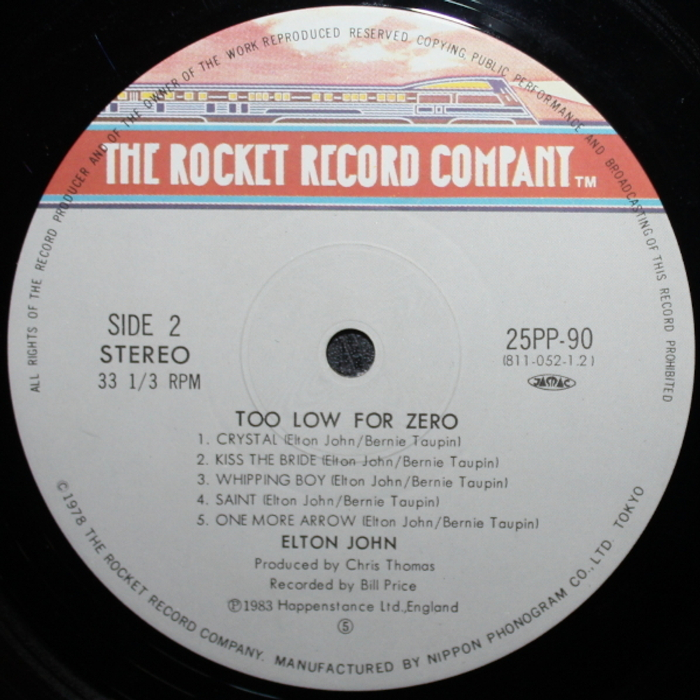 Elton John / Too Low For Zero (LP)