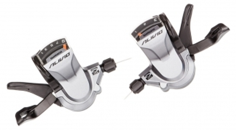 Шифтер Shimano Alivio, M4000, лев/пр, 3x9ск, тр.+оплетк