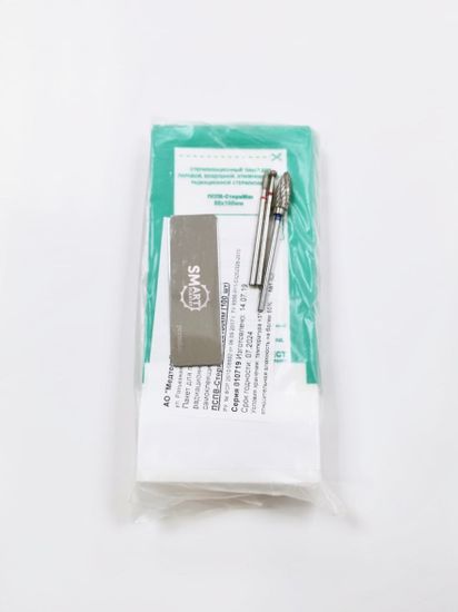 Крафт пакет для стерилизации СТЕРИТ размер: 60*100 мм белые комбинированные