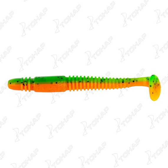 Виброхвост несъедоб. Minoga 3,75&quot;/9.5 см Pepper Green &amp; Orange 20шт. (HS-17-018-N-20) Helios