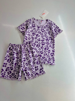Фиолетовый леопард - двойка для девочек 2 500 тг./шт. (оптом - цена за 5 размеров)