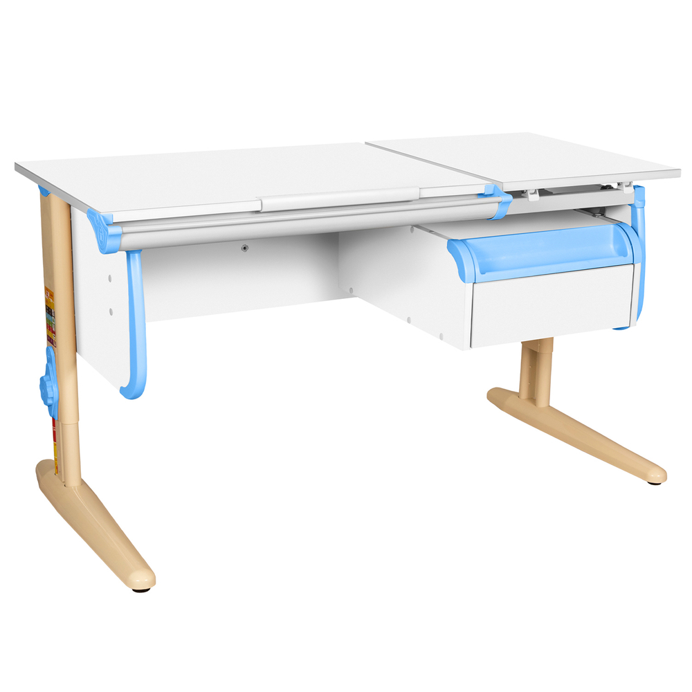 Растущая парта Дэми СУТ 25 с навесной тумбой (1200×610 мм)