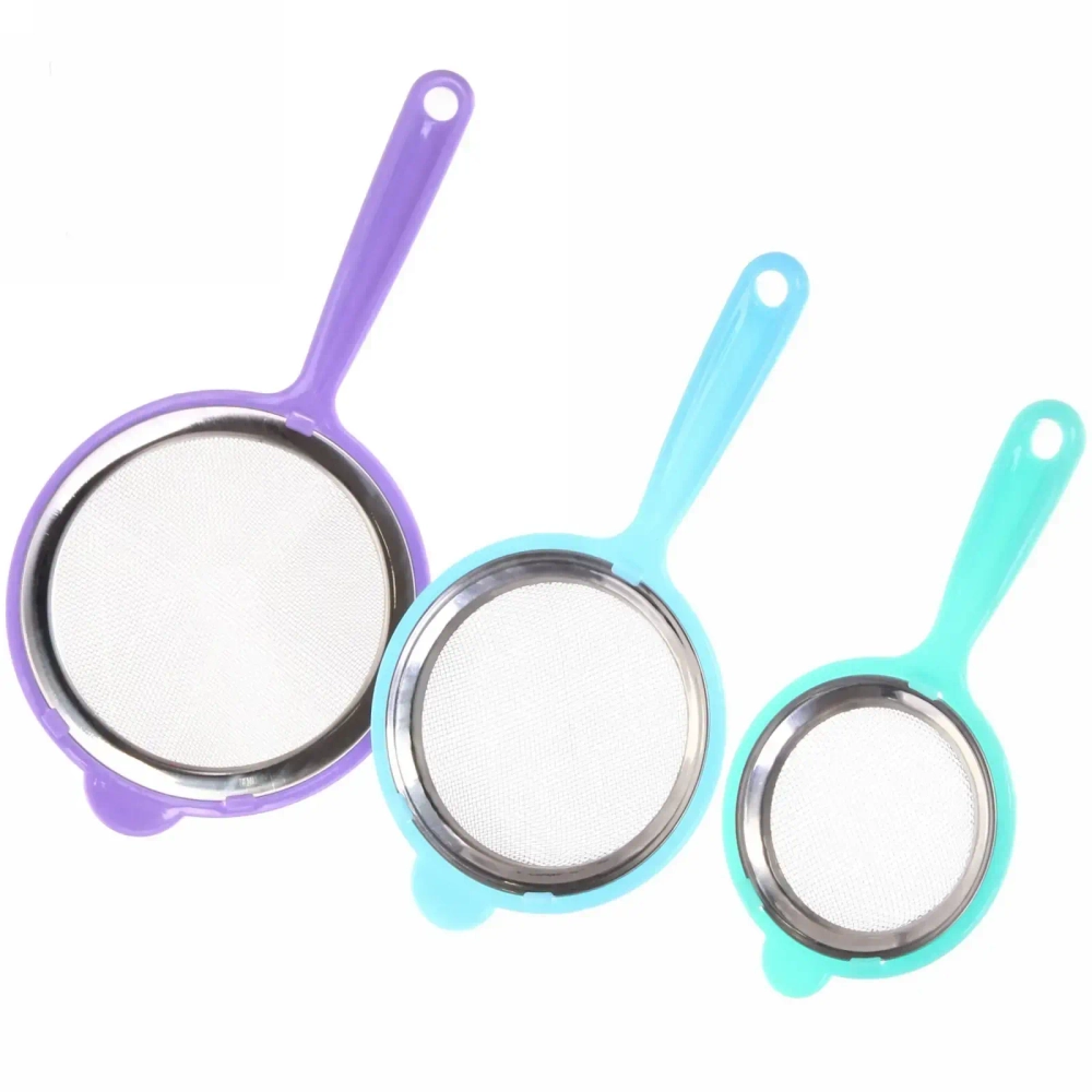 Сито металлическое в пластиковой оправе в наборе 3шт