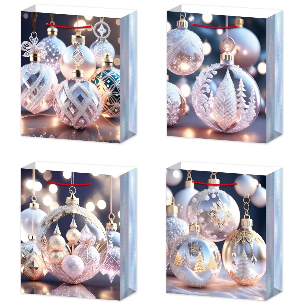 Пакет подарочный «Елочные игрушки» 23*18*10 см, микс