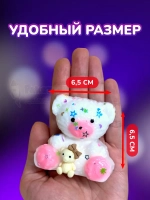 Антистресс игрушка Таба сквиш лапка мишка липкий сквиши