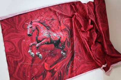 КРАСНЫЙ КОНЬ - Кулирка с лайкрой, компакт пенье (ДЖ66 Маша) (к2 высота 60см, обрезан сверху)