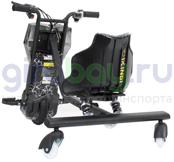Электро Дрифт-карт IKINGI Drift Cart P2 250W (36V/4.4Ah) - Чёрная молния фото №3
