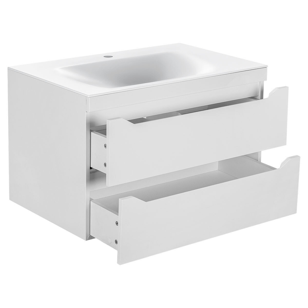 База под раковину Fine 800 подвесная, 2 выкатных ящика soft close, G.White