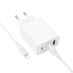 Зарядное устройство на Lightning Borofone BA105A (white)