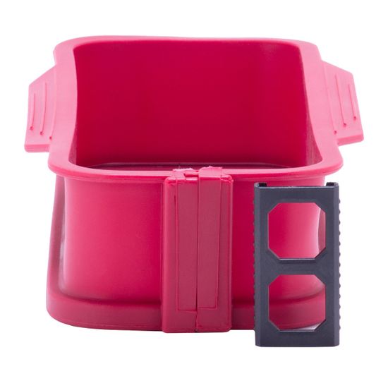 Форма силиконовая прямоугольная разъемная Kamille KM-7758 (26х11х6 см) со стеклянным дном