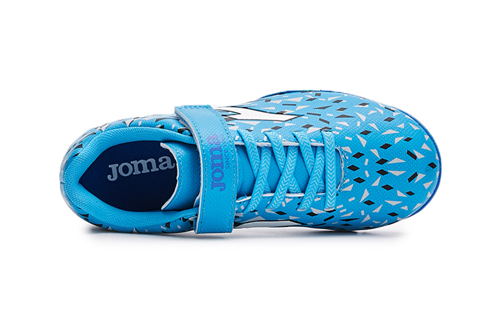 Children's JOMA Homer comfortable and soft TF non-slip wear-resistant breathable low-top children's football shoes blue