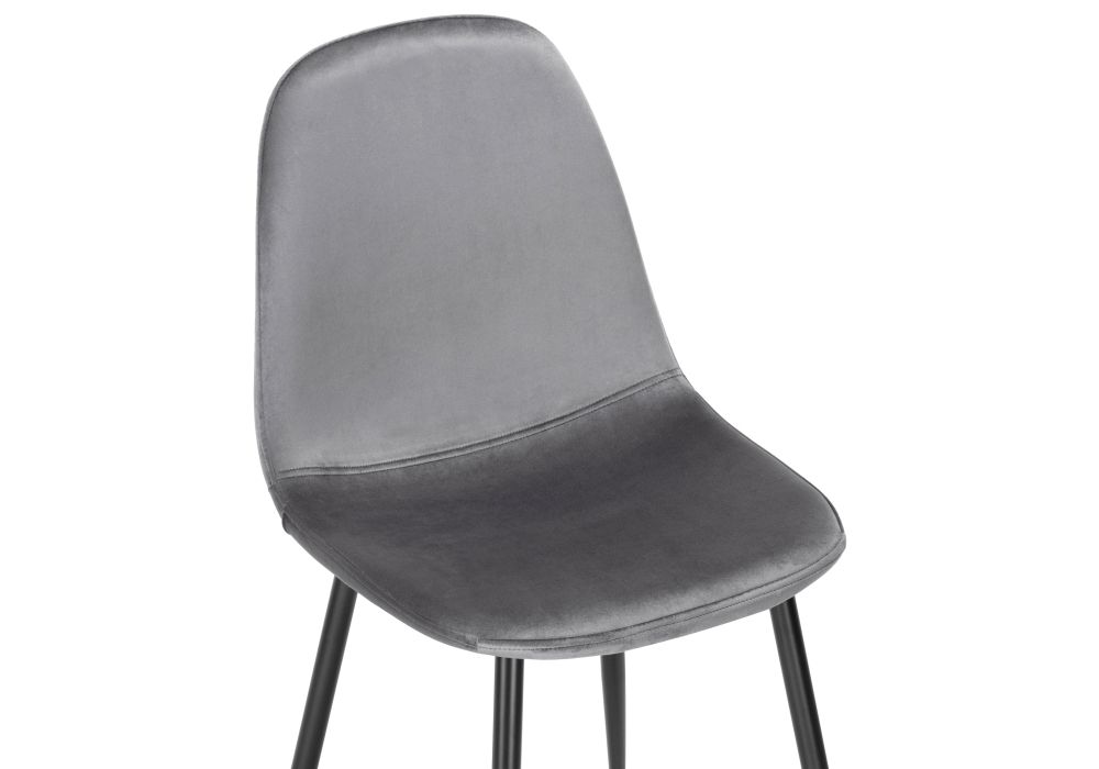 Стул на металлокаркасе Lilu dark grey / black