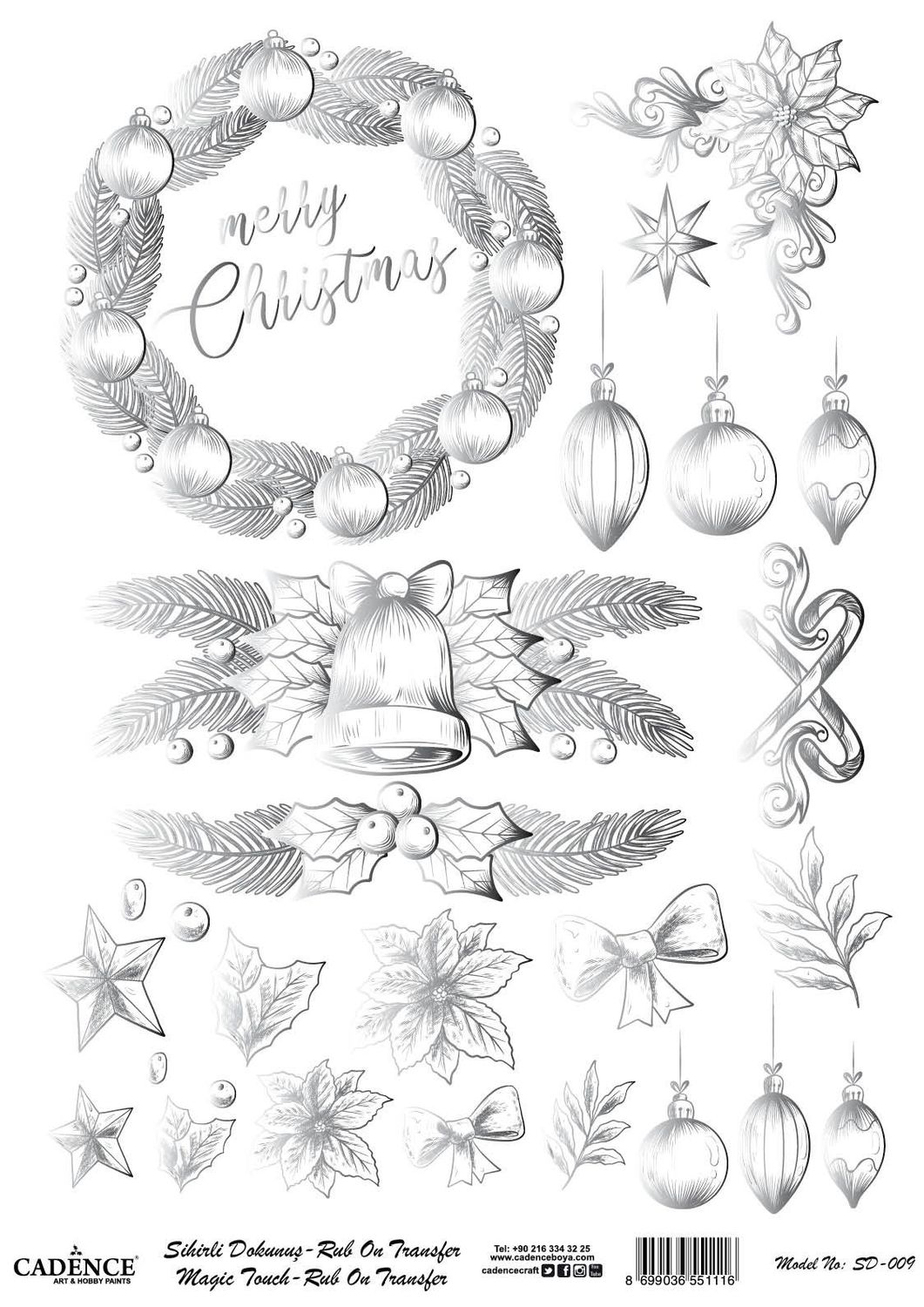 Натирка Cadence серебро SD009 30*42см