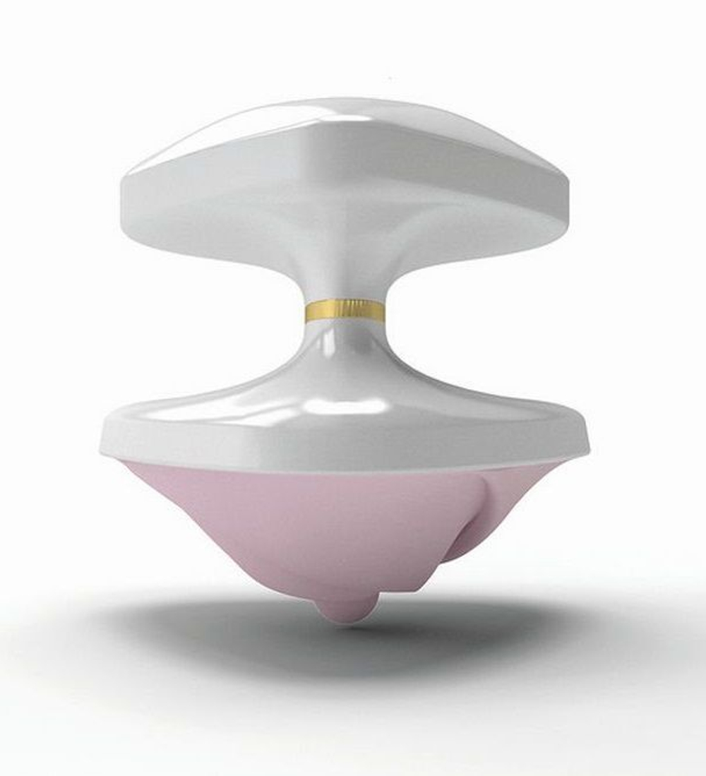 Компактный вибромассажёр Hearts Desire (Цвет: розовый с белым)