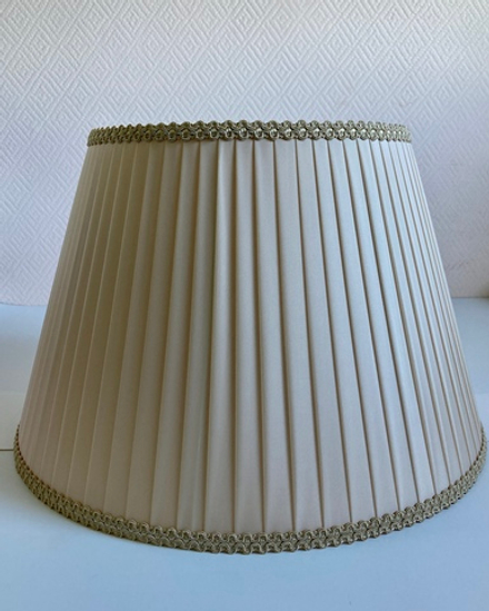 Абажур для торшера Д42, классический шелковая лента