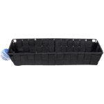 Корзина для хранения «ФАРТЕГО», цвет черный, 36*14*6см (лейбл Селфи)