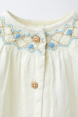 ZARA РУБАШКА ДОББИ С ВЫШИВКОЙ, ПАСТЕЛЬНО-ЗЕЛЕНЫЙ