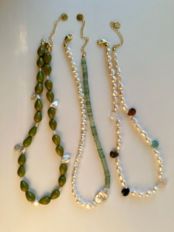 Ожерелье Лайм из жемчуга