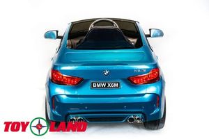 Детский электромобиль Toyland BMW X6M mini Синий фото №5