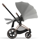 Коляска Cybex Priam IV Rosegold complete Cloud T Cozy Beige Plus Base T 3 в 1 Mirage Grey