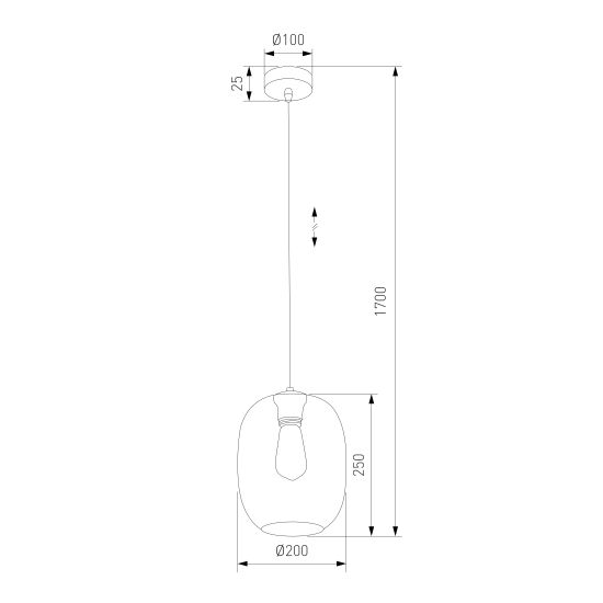 5971 / подвесной светильник / Elio