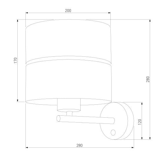 4175 / настенный светильник / Hilton Silver