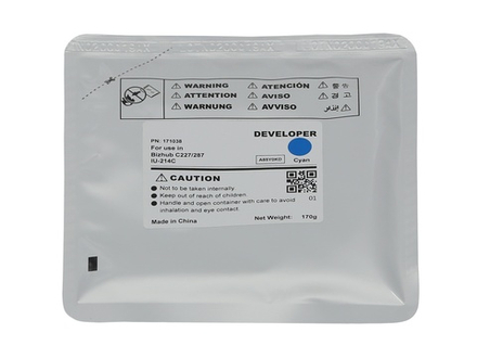 Девелопер IU-214C для KONICA MINOLTA Bizhub C227/C287 (CET) Cyan, 170г, 90000 стр., CET171038