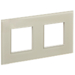 SKANDY Рамка 2-местная SK-F22B стекло беж. IEK