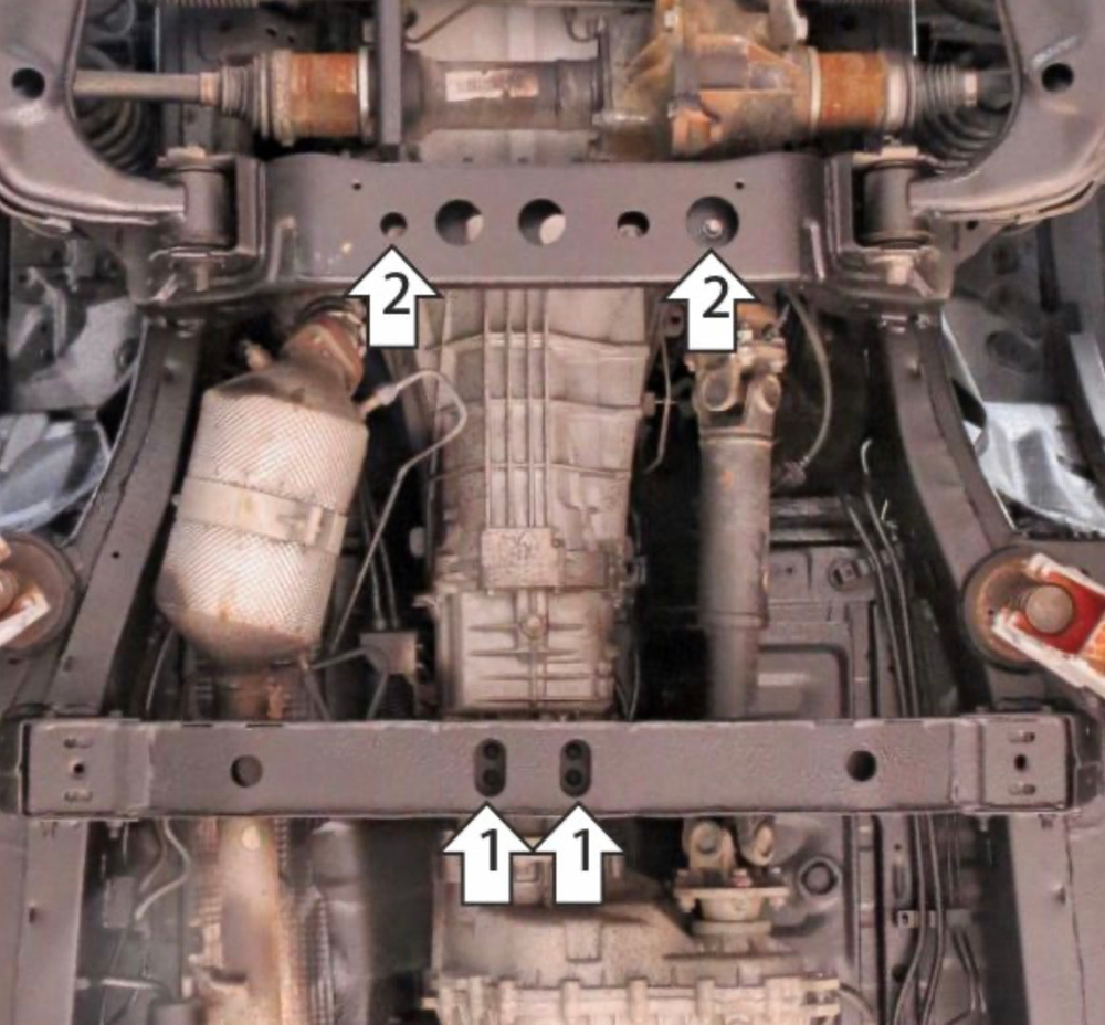 Усиленная защита КПП (2 мм, сталь) для JAC T6 2019-, Sollers ST6 2023- Motodor.78310