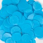 Конфетти тишью Круг, Светло-голубой, 2,5 см, 50 г.