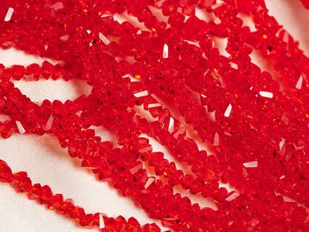 Нить бусин для украшений 4мм (ювелирное стекло)