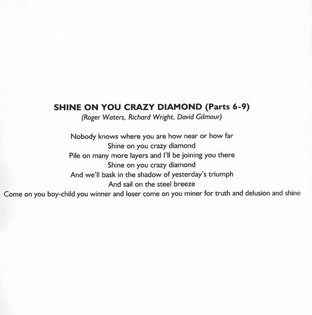 Pink Floyd. Wish You Were Here (CD)