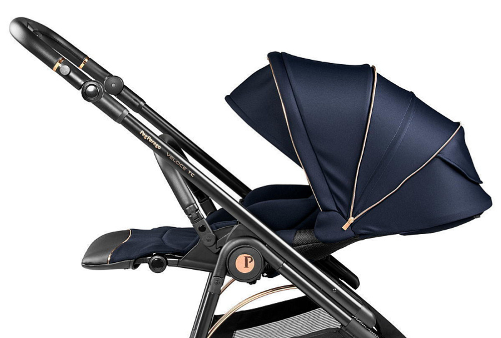 Коляска Peg Perego Veloce TC New Belvedere 2 в 1 Blue Shine