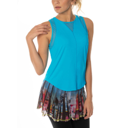 Женская теннисная майка Lucky in Love Chill Out Tank Top Women - Turquoise