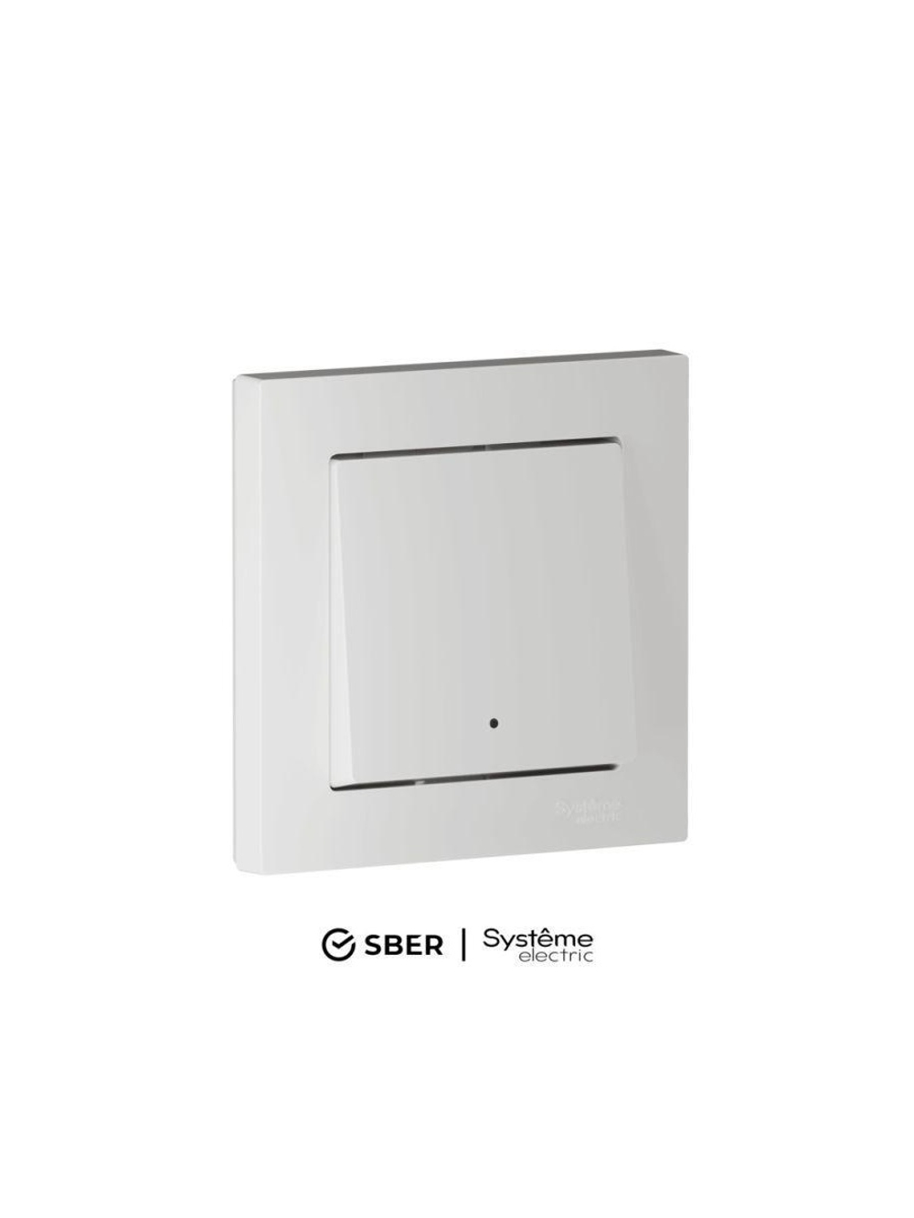 Выключатель 1-кл. AtlasDesign Smart 10А (сх. 1) L+N с подсветкой Zigbee механизм бел. SE ATN000113Z
