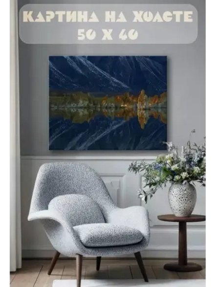 Картина на стену 40 X 50 Горное озеро