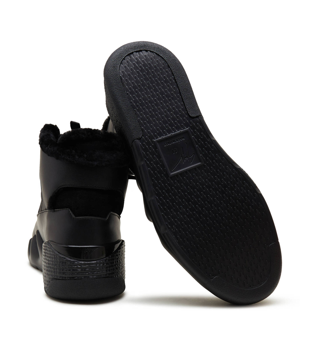 Кожаные кроссовки Giuseppe Zanotti - черный(RU20069)