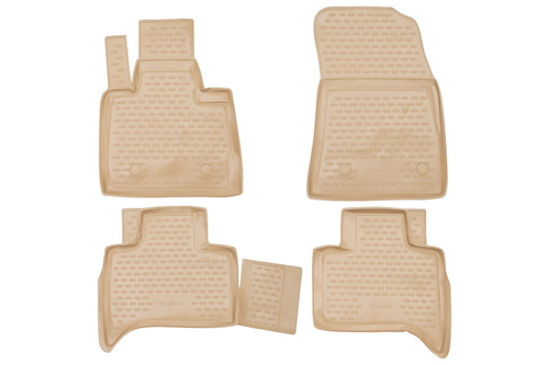 Коврики в салон для BMW X5 1999-2006, 4 шт. (полиуретан, бежевые) NLC.05.29.212K