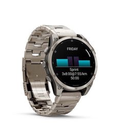 Умные часы Garmin Fenix 8, 47 мм, AMOLED, Sapphire bare Titanium, graphite with titanium band plus graphite silicone band